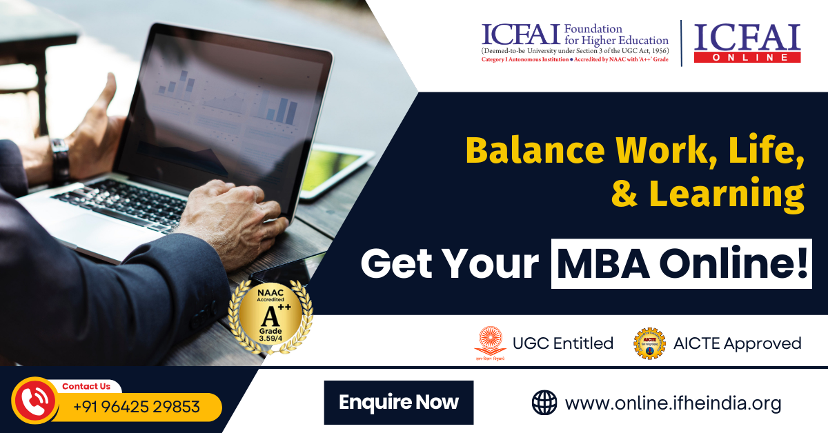 ICFAI Online MBA for Working Professionals | ICFAI Online MBA