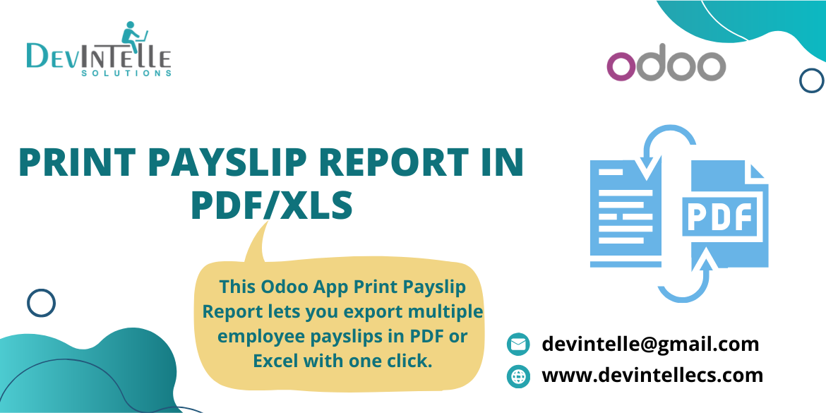 Print Payslip Report in PDF/XLS