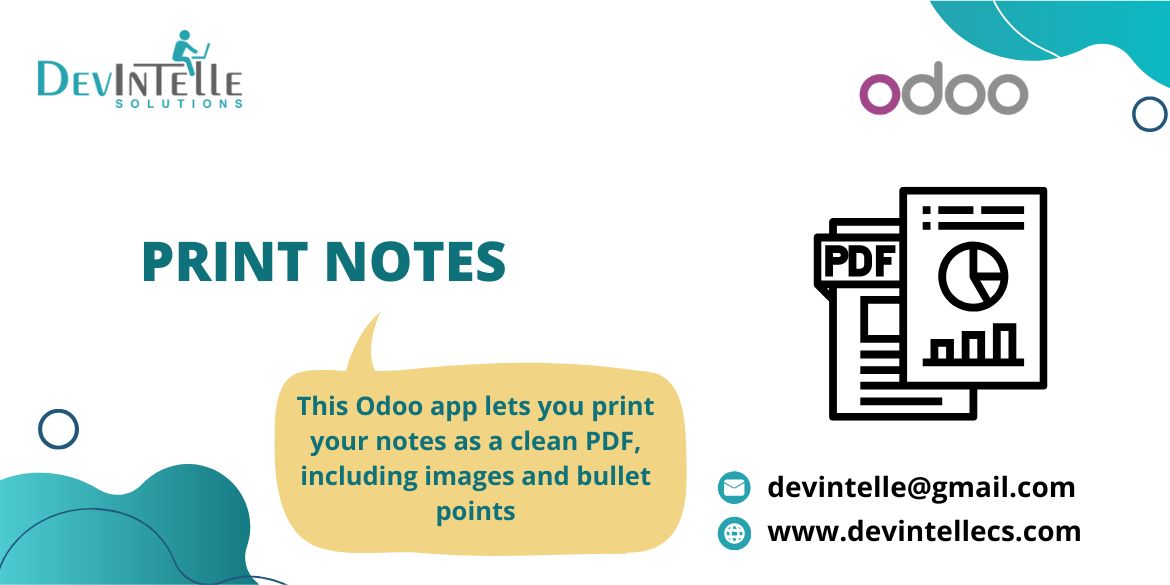 Print Notes as PDF Report in odoo