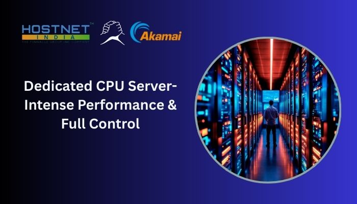 Dedicated CPU Server- Intense Performance & Full Control